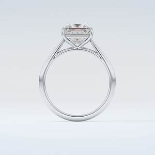 2.0 CT Princess Cut Solitaire Moissanite Engagement Ring 14