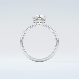 2.0 CT Cushion Cut Solitaire Moissanite Engagement Ring 14