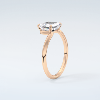 2.0 CT Emerald Cut Solitaire Moissanite Engagement Ring 12