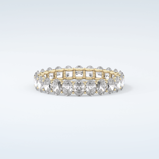 3.15 TCW Oval Shaped Moissanite Wedding Band 1