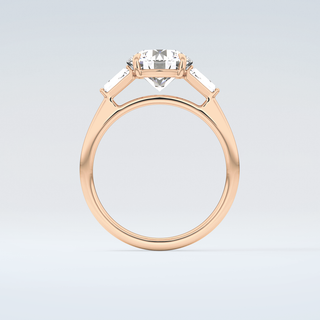 2.0 CT Round Cut Three Stone Moissanite Engagement Ring 8