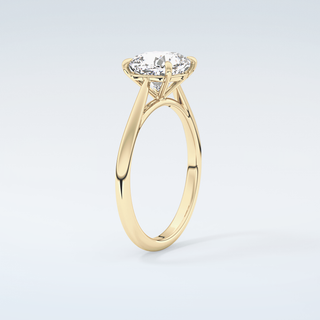 2.0 CT Cushion Cut Solitaire Moissanite Engagement Ring 6