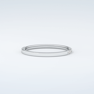 0.18 TCW Round Shaped Moissanite Wedding Band 15