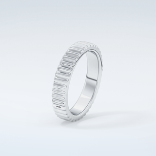 Textured Shank Wedding Band 18