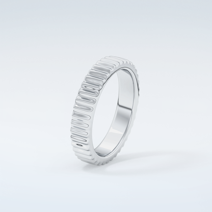 Textured Shank Wedding Band