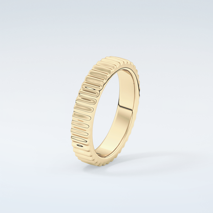 Textured Shank Wedding Band