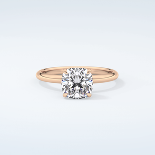 2.0 CT Cushion Cut Solitaire Moissanite Engagement Ring 7