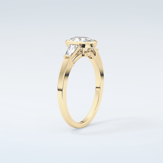 2.0 CT Oval Cut Three Stone Moissanite Engagement Ring 6