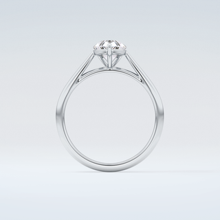 2.0 CT Pear Cut Solitaire Moissanite Engagement Ring 14