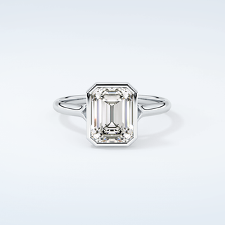 2.0 CT Emerald Cut Solitaire Moissanite Engagement Ring 13