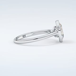 2.0 CT Oval Cut Solitaire Bezel Moissanite Engagement Ring 16