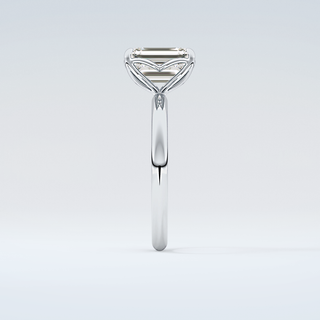1.75 CT Emerald Cut Solitaire Moissanite Engagement Ring 17