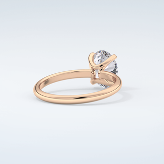 2.0 CT Oval Cut Solitaire Moissanite Engagement Ring 9