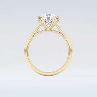 2.0 CT Round Cut Solitaire Moissanite Engagement Ring 2