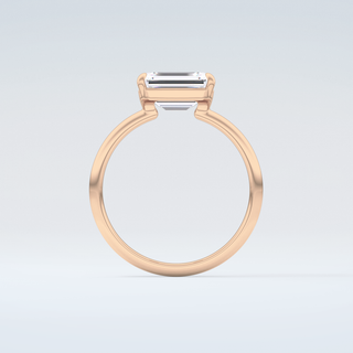 2.0 CT Emerald Cut Solitaire Moissanite Engagement Ring 8