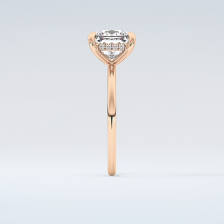 2.0 CT Princess Cut Hidden Halo Moissanite Engagement Ring 11