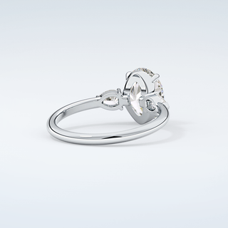 2.0 CT Oval Cut Three Stone Moissanite Engagement Ring 15