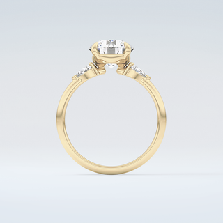 2.0 CT Round Cut Three Stone Moissanite Engagement Ring 2