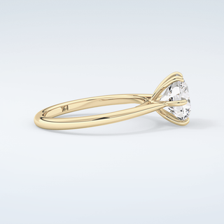 2.0 CT Round Cut Solitaire Moissanite Engagement Ring 4