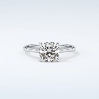 2.0 CT Cushion Cut Solitaire Moissanite Engagement Ring 13