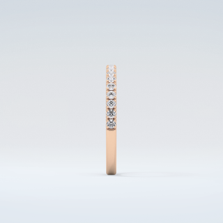 1.1 TCW Round Shaped Moissanite Wedding Band 11