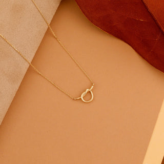 1.0 CT Round Bezel Solitaire Lab Grown Diamond Necklace