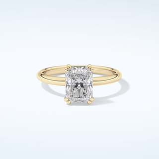 2.0 CT Radiant Cut Solitaire Style Moissanite Engagement Ring 1