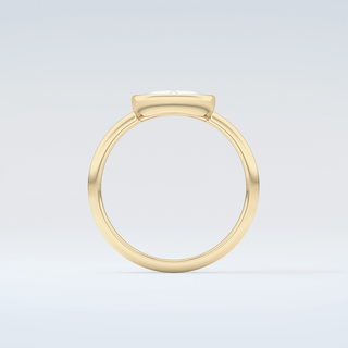 1.0 CT Rose Cut Bezel Style Moissanite Engagement Ring 2