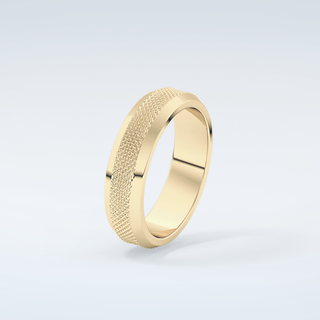 Textured Moissanite Wedding Band 6