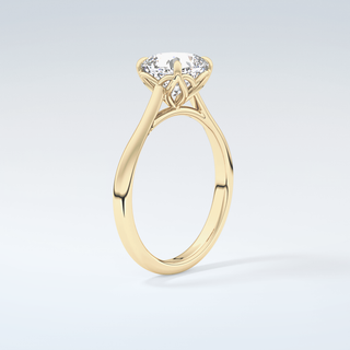 2.0 CT Cushion Cut Solitaire Style Moissanite Engagement Ring 6