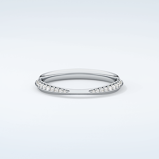 0.16 TCW Round Shaped Moissanite Wedding Band 13