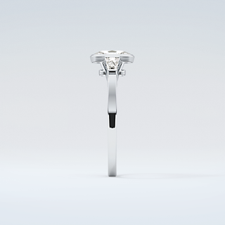 2.0 CT Oval Cut Three Stone Moissanite Engagement Ring 17