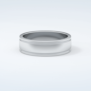 Classic Textured Shank Wedding Band 13