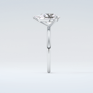 2.0 CT Pear Cut Solitaire Moissanite Engagement Ring 17
