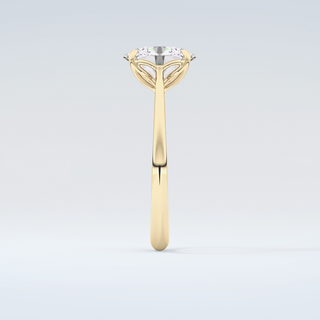 1.5 CT Oval Cut Solitaire Style Moissanite Engagement Ring 5