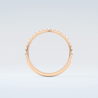 0.18 TCW Round Shaped Moissanite Wedding Band 8