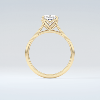 2.0 CT Cushion Cut Solitaire Style Moissanite Engagement Ring 2