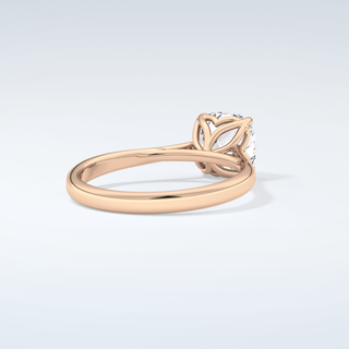 2.0 CT Cushion Cut Solitaire Style Moissanite Engagement Ring 9