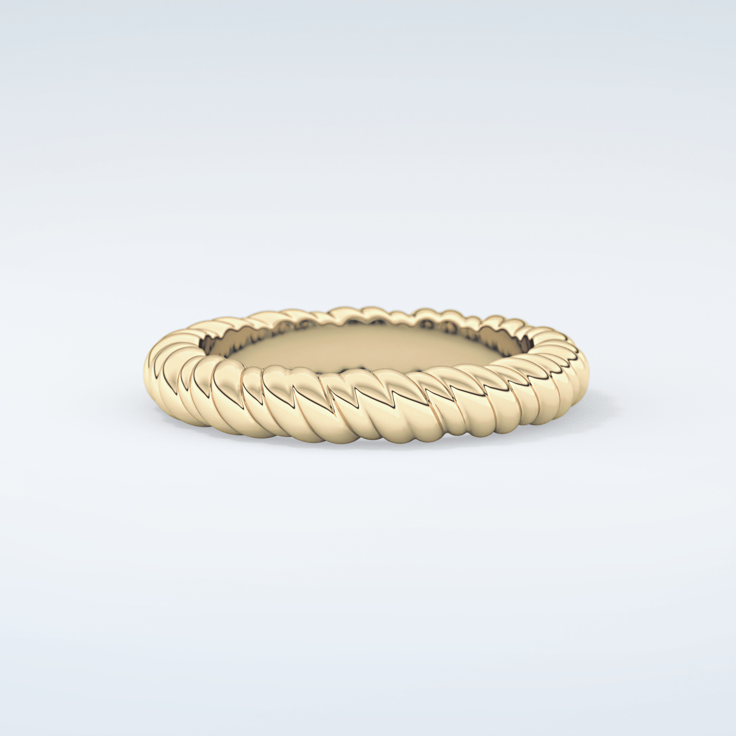 Gold Rope - Twisted Shank Wedding Band