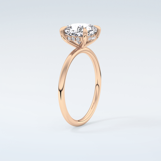 2.0 CT Cushion Cut Hidden Halo Moissanite Engagement Ring 12