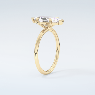 1.5 CT Marquise Cut Solitaire Moissanite Engagement Ring 6