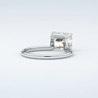 2.0 CT Emerald Cut Solitaire Moissanite Engagement Ring 15
