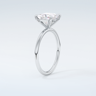 2.0 CT Princess Cut Solitaire Moissanite Engagement Ring 18