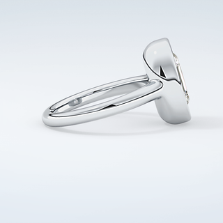 2.0 CT Emerald Cut Solitaire Bezel Moissanite Engagement Ring 16