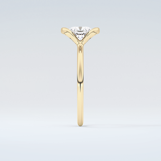 2.0 CT Cushion Cut Half Bezel Moissanite Engagement Ring 5