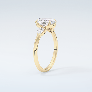 2.0 CT Oval Cut Three Stone Moissanite Engagement Ring 6