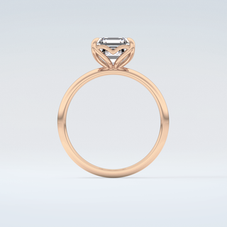 2.0 CT Asscher Cut Solitaire Moissanite Engagement Ring 8