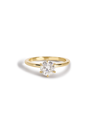 2 CT Round Three Stones Lab Grown Diamond Engagement Ring
