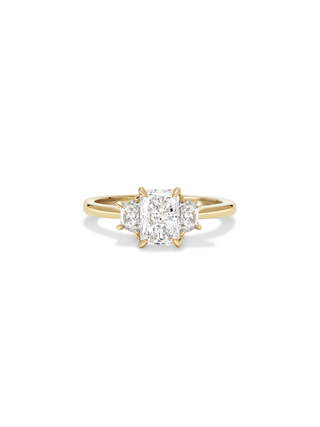 2 CT Round Three Stones Lab Grown Diamond Engagement Ring
