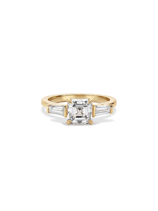 2 CT Round Three Stones Lab Grown Diamond Engagement Ring